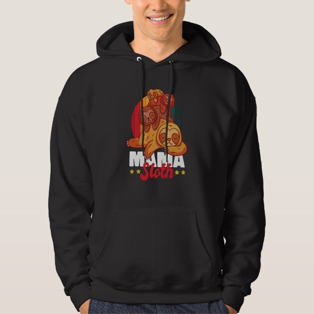 Sudadera Mamá Perezoso para Perezoso (Anverso)