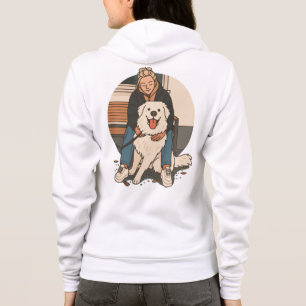 Sudadera Mamá Perro Abraza Cachorro Esponjoso Momento De Ma