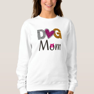 Sudadera Mamá Perro Estampado Leopardo/Tendencia Amante de