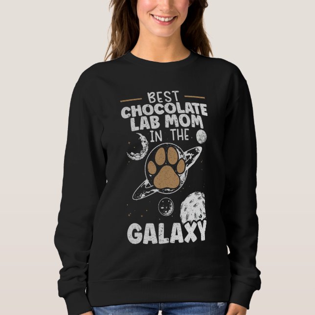 Sudadera Mamá Perro Labrador Chocolate Retriever Labrador (Anverso)