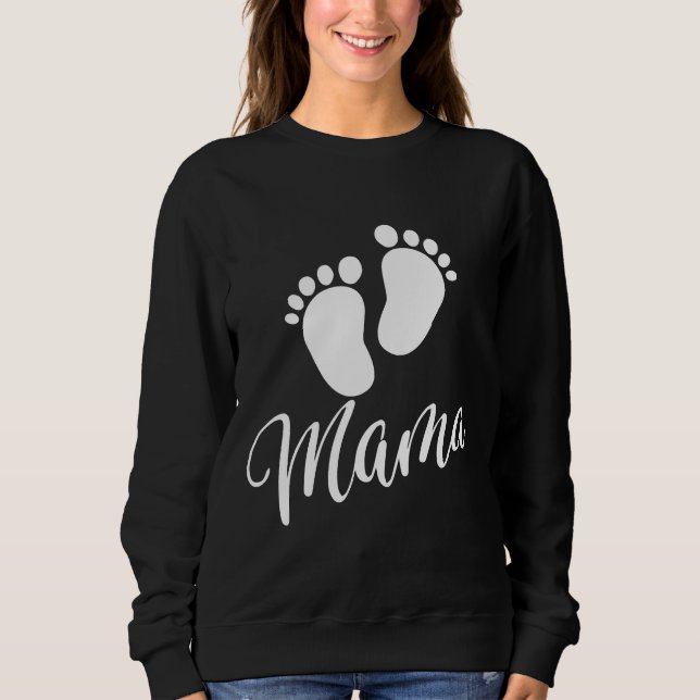 Sudadera Mamá Pie Por El Día De La Madre (Anverso)