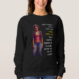 Sudadera Mamá pirata para madres - Dirijo un barco pirata P
