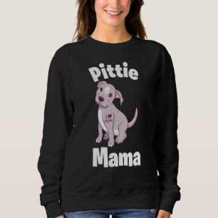 Sudadera Mamá Pitbull Mujer Perro Madre Ladrido Canino Cach