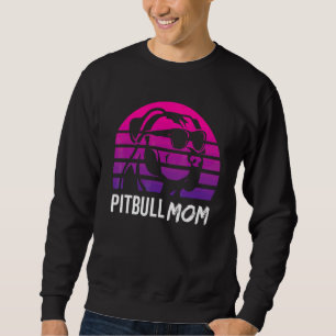 Sudadera Mamá Pitbull Perro Pitbull Retro Años 80 1