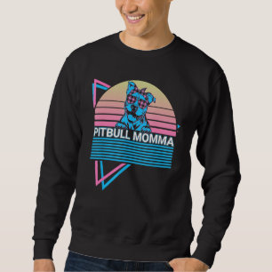 Sudadera Mamá Pitbull Pit Bull Retro