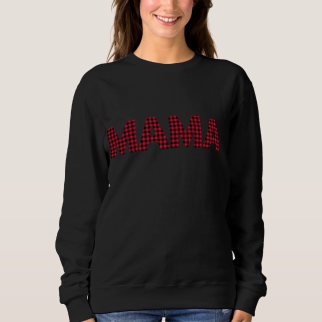 SUDADERA MAMÁ PLAID (Anverso)