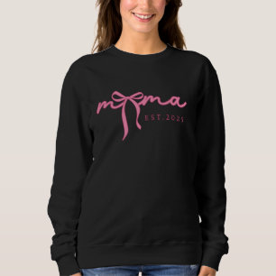 Sudadera Mamá Rosa Est 2025 Coquette, Regalos para futura m