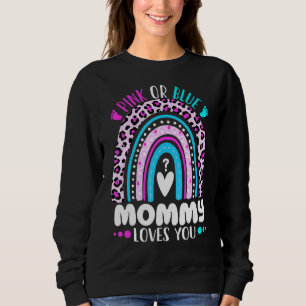 Sudadera Mamá Rosa O Azul Te Ama Bebé Leopardo De Género R