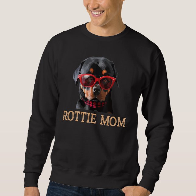 Sudadera Mamá Rottie Perro Rottweiler   (Anverso)