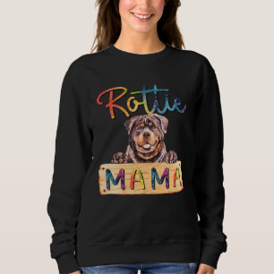 Sudadera Mamá Rottweiler Colorida Mamá Perra