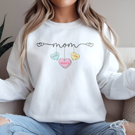 Sudadera Mamá San Valentín niños se llama Corazones Convo