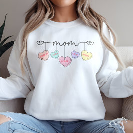 Sudadera Mamá San Valentín niños se llama Corazones Convo