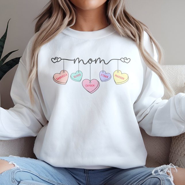 Sudadera Mamá San Valentín niños se llama Corazones Convo (Subido por el creador)