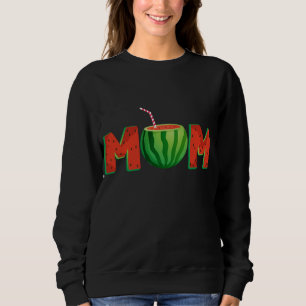 Sudadera Mamá sandía: Gráfica divertida de frutas para madr