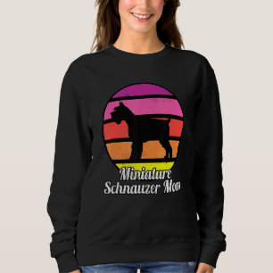 Sudadera Mamá Schnauzer Miniatura I Retro Mini Schnauzer