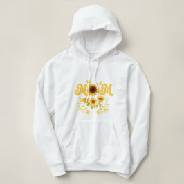 Sudadera Mamá se divierte con los girasoles de mariposas