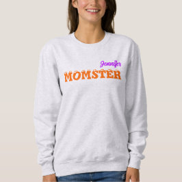 Sudadera Mamá se divierte en octubre Halloween Momster Ash