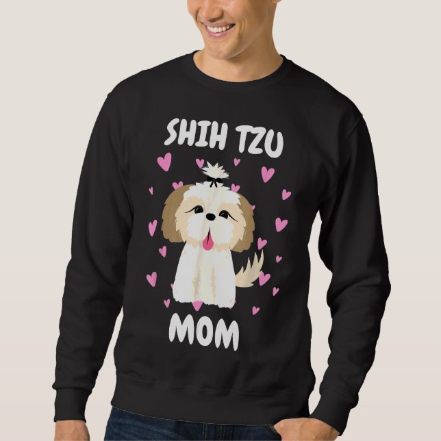 Sudadera Mamá shih Tzu Mamá Mamá Mamá Mamá Mamá Día 39 (Anverso)