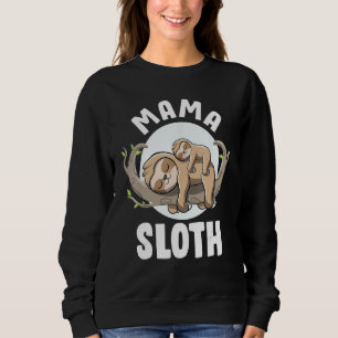 Sudadera Mamá Sloth Invitación de embarazo lindo mamá ser S
