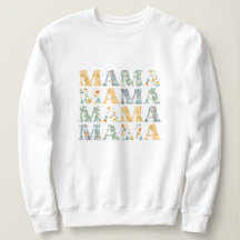 Mama Spring Floral Pullover Sweatshirt para Mamá