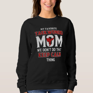 Sudadera Mamá Taekwondo mantiene la calma del artista marci