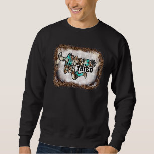 Sudadera Mama Tried Leopard Lightning Bolt Western