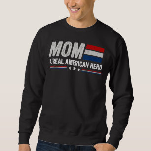 Sudadera Mamá un verdadero héroe americano 2