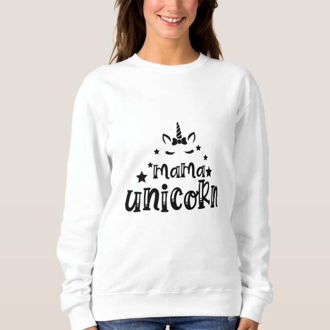 Sudadera Mama unicorn (Anverso)