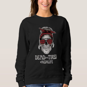 Sudadera Mamá vida desordenada mujer de un bollo vintage re