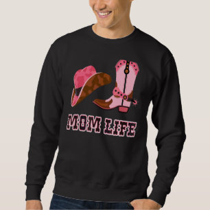 Sudadera Mamá Vida Mujeres Chicas de campo lindo Boots Blin