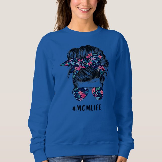 Sudadera Mamá vive desordenada y divertida fiesta de la mad (Anverso)