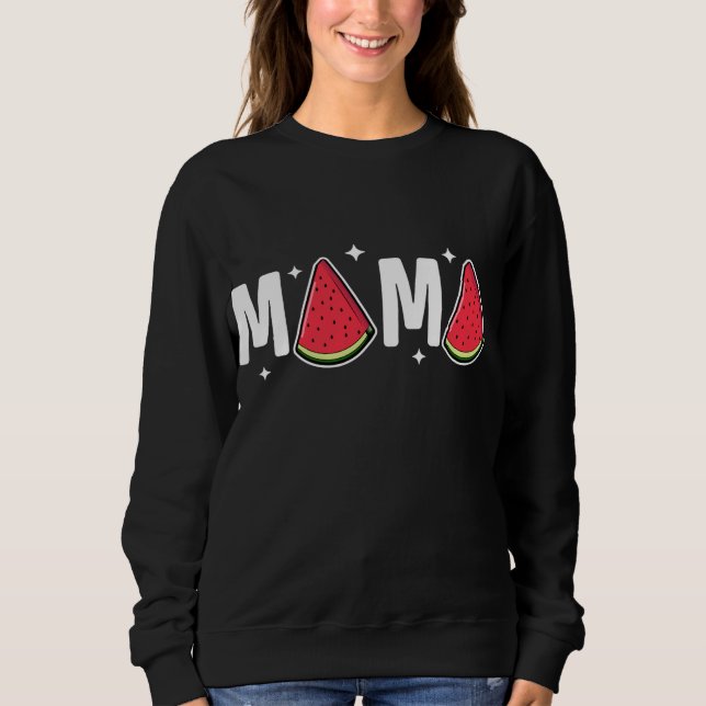 Sudadera Mama Watermelon Summer Fruit Watermelous Moth (Anverso)