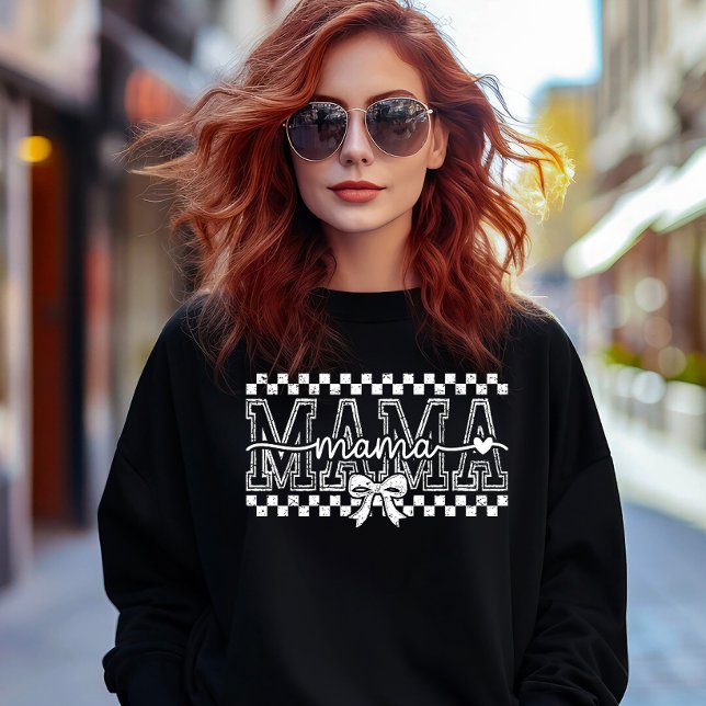 Sudadera MAMA with Checks and a Bow (Subido por el creador)