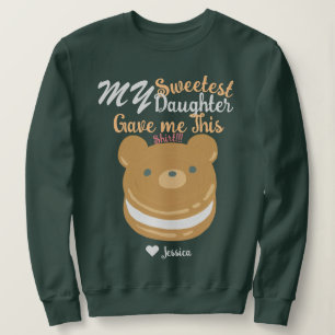 Sudadera Mamá y las hijas más dulces nombran Personalizado 