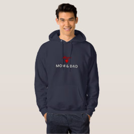Sudadera Mamá y papá Hoodie | Diseño de amor familiar