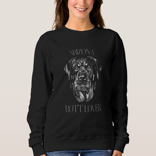Sudadera Mamá y papá Rottweiler De Arizona (Anverso)