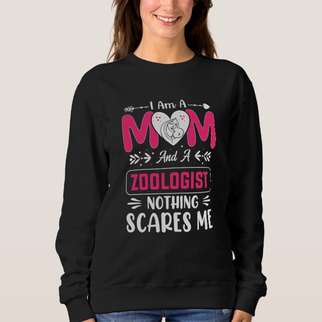 Sudadera Mamá zoóloga divertida, mamá zoóloga (Anverso)