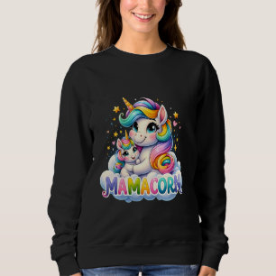 Sudadera Mamacorn Mom Cute Unicorn Mamá Mamá Unicornio Chic