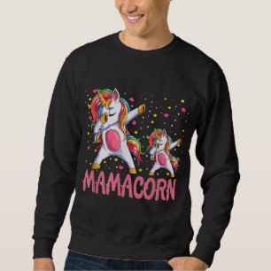 Sudadera mamacorn unicorn mamá bebé día de madre divertida 