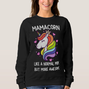 Sudadera Mamacorn Unicornio mujeres disfraces de mamá Día d