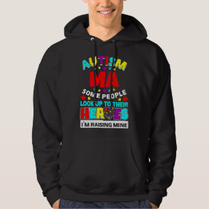 Sudadera Mamáes de autismo que la gente busca a sus héroes 