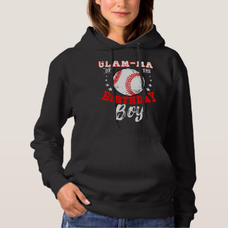 Sudadera Mamáes De Glam Del Tema Del Béisbol Birthday Bday