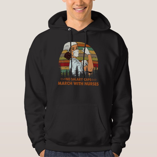 Sudadera Mamáes de Marcha de Enfermeras sin sueldo (Anverso)
