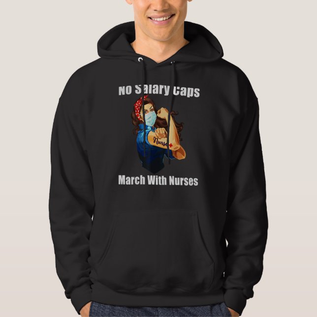 Sudadera Mamáes de Marcha de Enfermeras sin sueldo (Anverso)