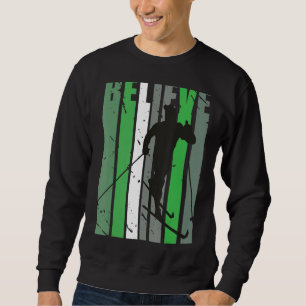 Sudadera Mamáes Guay de esquí de fondo para hombres retro