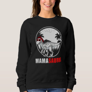 Sudadera Mamasauro Velociraptor Dinosaur Plaid Headscarf S
