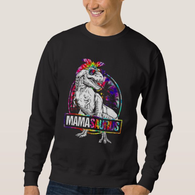 Sudadera Mamasaurus Dinosaur Mama Saurus Familia Matando Ti (Anverso)