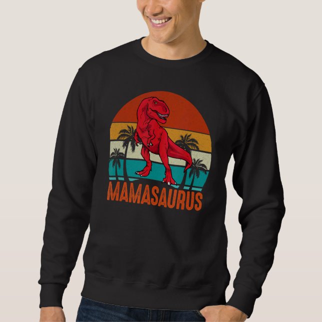 Sudadera Mamasaurus Dinosaur Rex El Día de la Madre Mamá (Anverso)