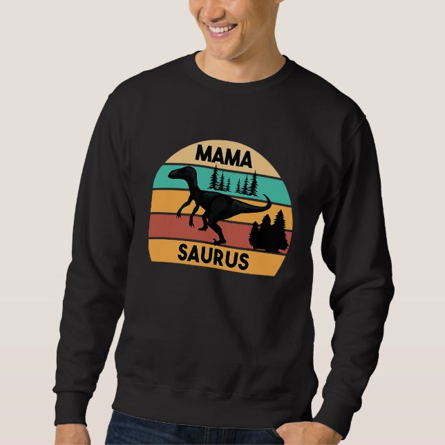 Sudadera Mamasaurus Rex Dinosaur Mama Saurus Family Matchin (Anverso)