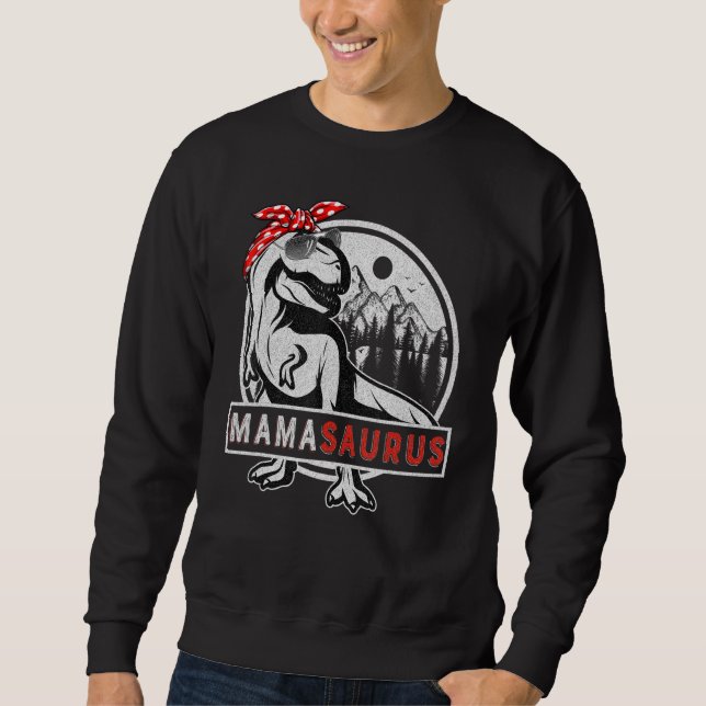 Sudadera Mamasaurus Rex Dinosaur Mama Saurus Family Matchin (Anverso)